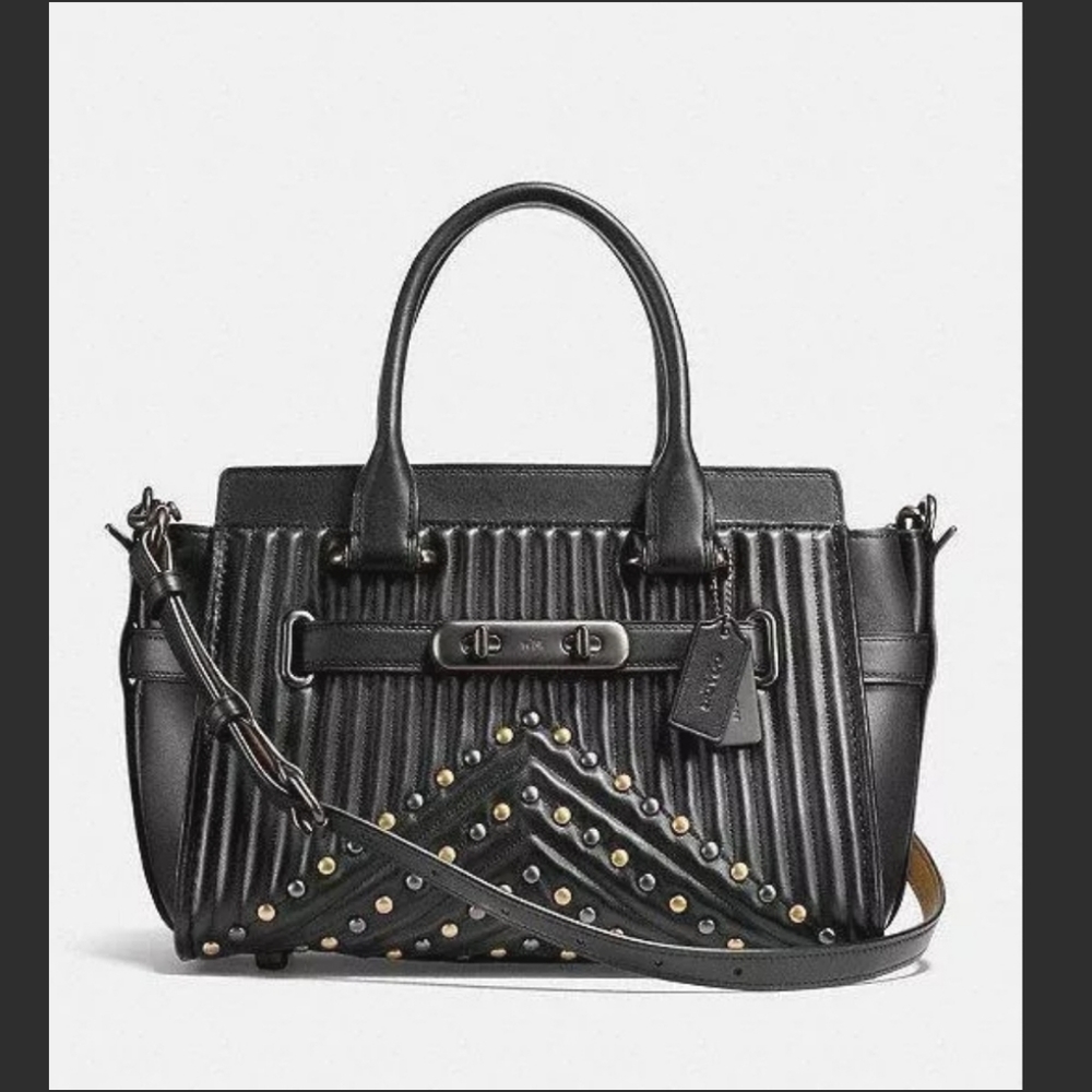 Coach Swagger quilted handbag